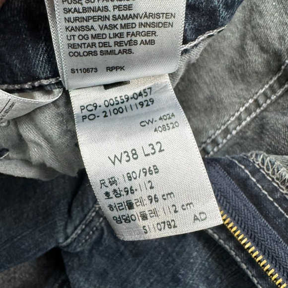 Levi's 559 Jeans Men's Size 38x32 Dark Wash Straight Leg Denim Pants - Picture 11 of 12